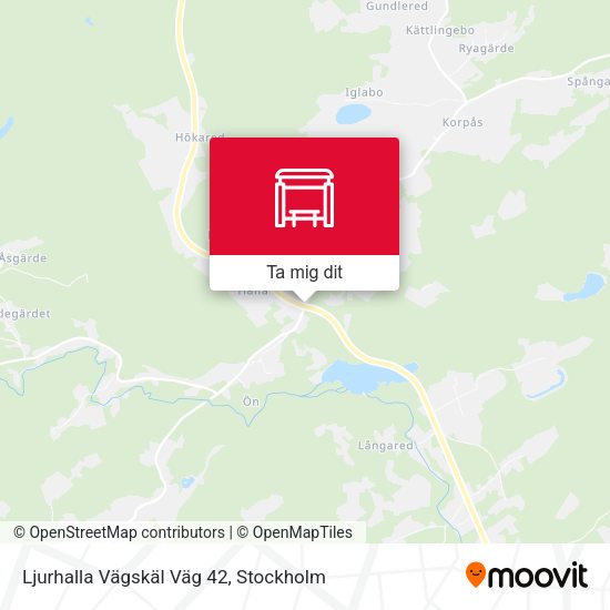 Ljurhalla Vägskäl Väg 42 karta