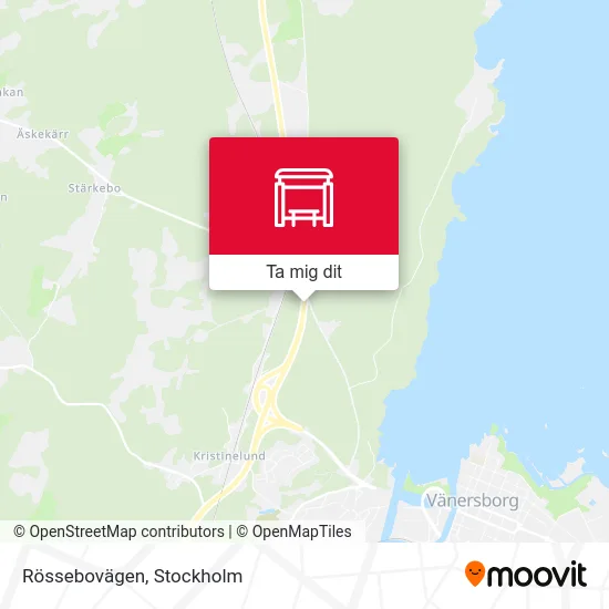 Rössebovägen karta