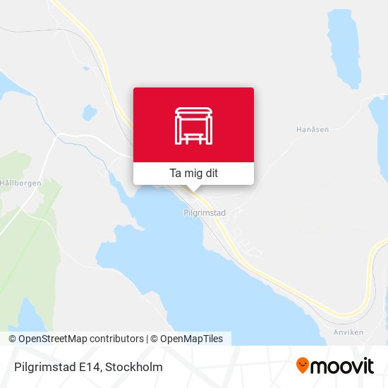 Pilgrimstad E14 karta
