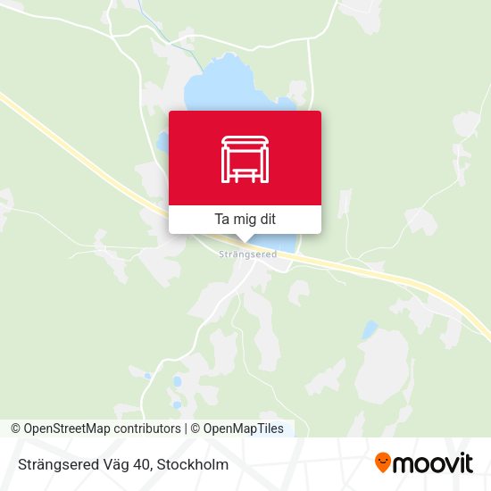 Strängsered Väg 40 karta