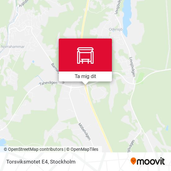 Torsviksmotet E4 karta