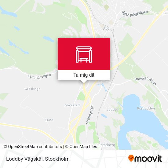 Loddby Vägskäl karta