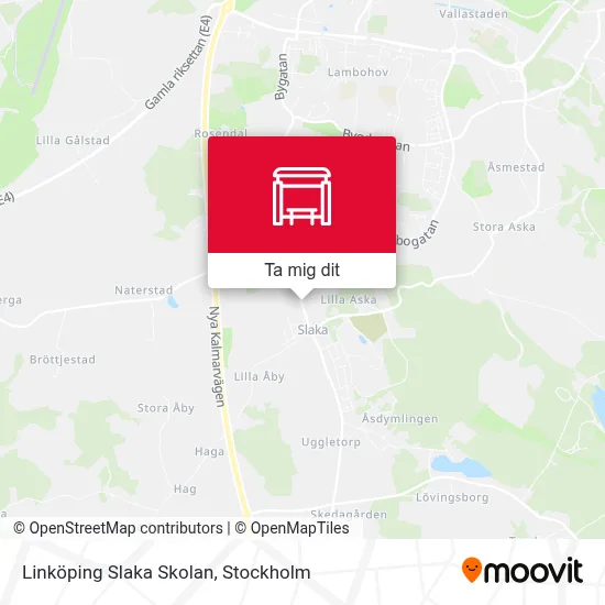 Linköping Slaka Skolan karta