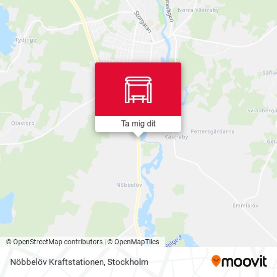 Nöbbelöv Kraftstationen karta