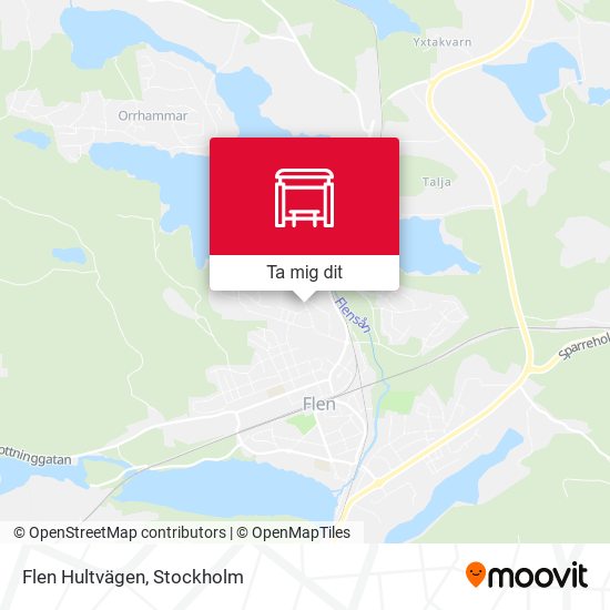 Flen Hultvägen karta