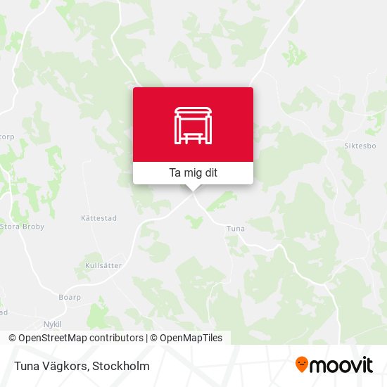 Tuna Vägkors karta