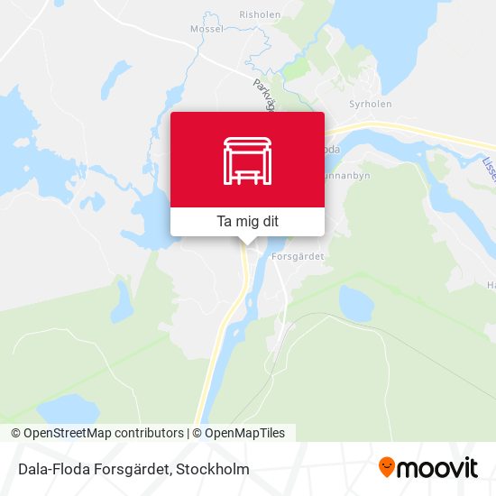 Dala-Floda Forsgärdet karta