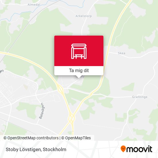 Stoby Lövstigen karta
