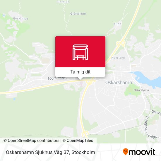 Oskarshamn Sjukhus Väg 37 karta