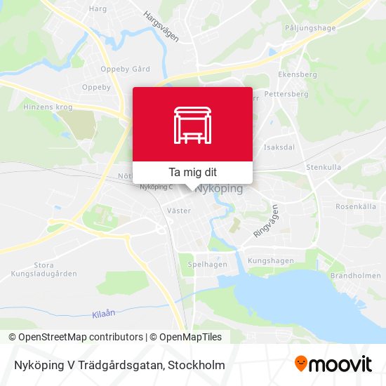 Nyköping V Trädgårdsgatan karta