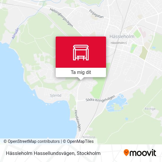 Hässleholm Hassellundsvägen karta