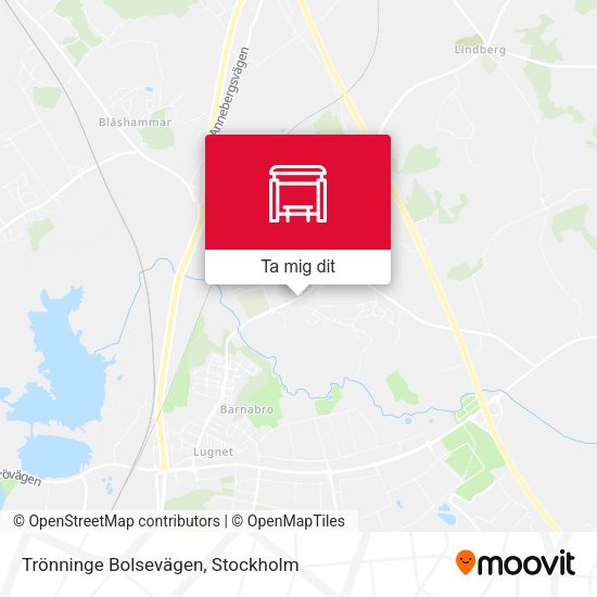 Trönninge Bolsevägen karta