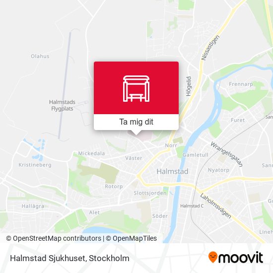 Halmstad Sjukhuset karta