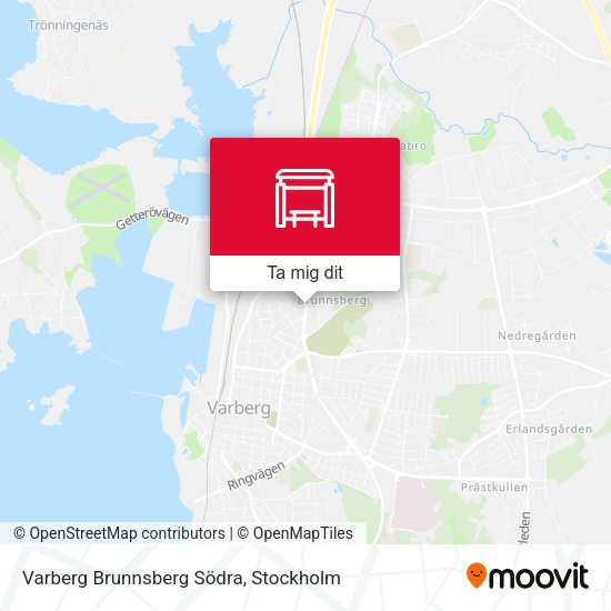 Varberg Brunnsberg Södra karta