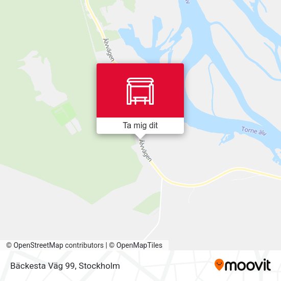 Bäckesta Väg 99 karta