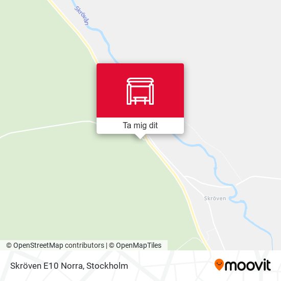 Skröven E10 Norra karta