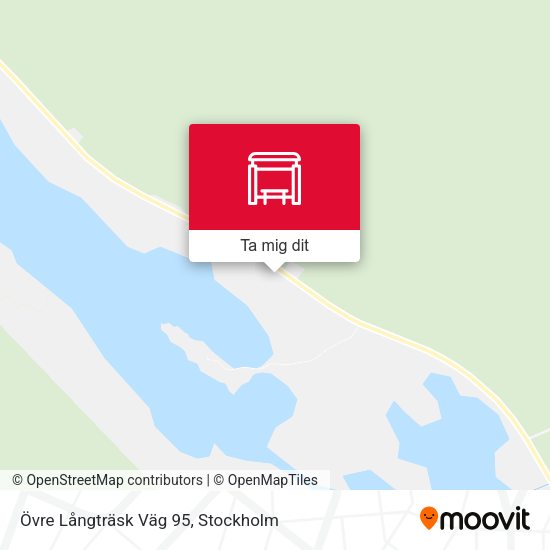 Övre Långträsk Väg 95 karta