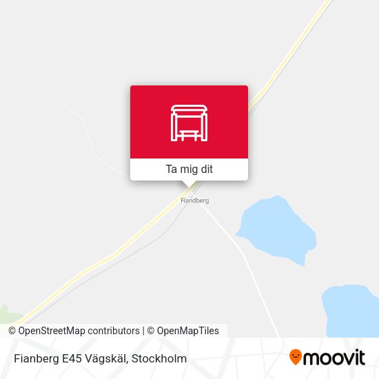 Fianberg E45 Vägskäl karta