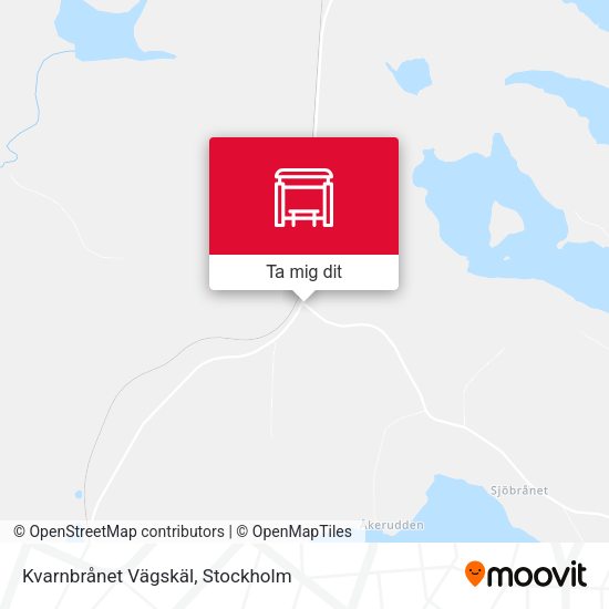 Kvarnbrånet Vägskäl karta