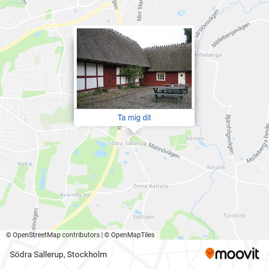 Södra Sallerup karta