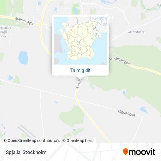 Spjälla karta