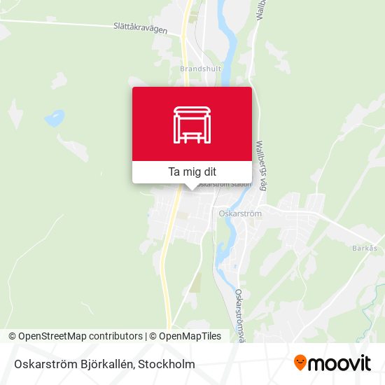 Oskarström Björkallén karta
