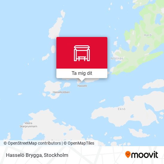 Hasselö Brygga karta