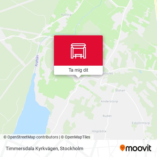 Timmersdala Kyrkvägen karta