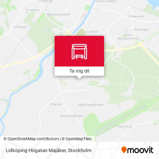 Lidköping Högatan Majåker karta
