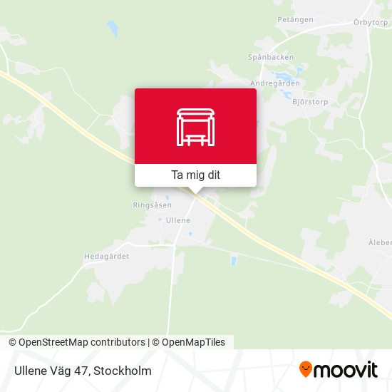 Ullene Väg 47 karta