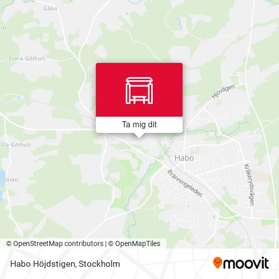 Habo Höjdstigen karta