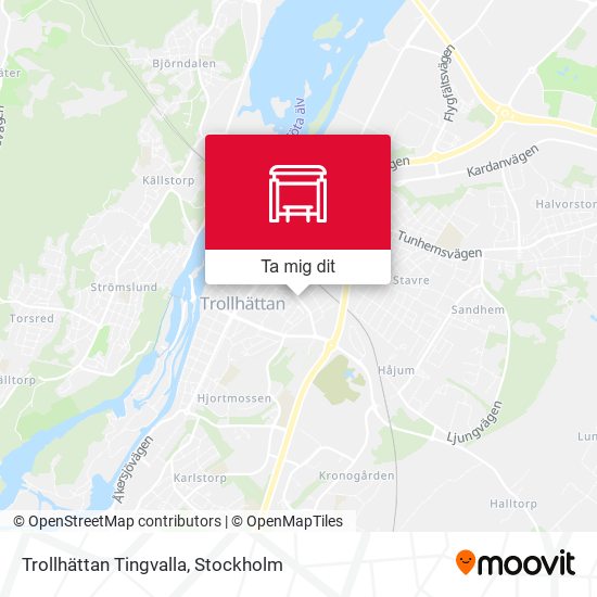 Trollhättan Tingvalla karta