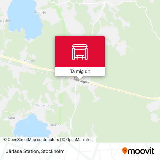 Järlåsa Station karta