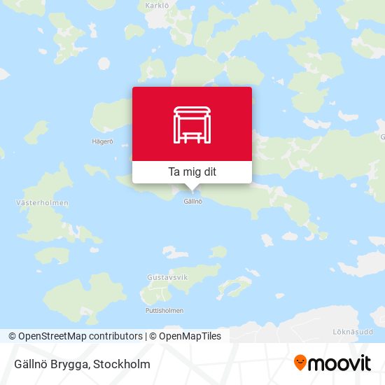 Gällnö Brygga karta