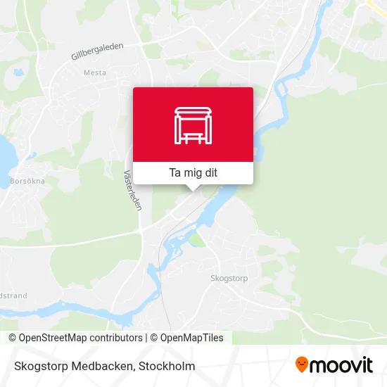 Skogstorp Medbacken karta