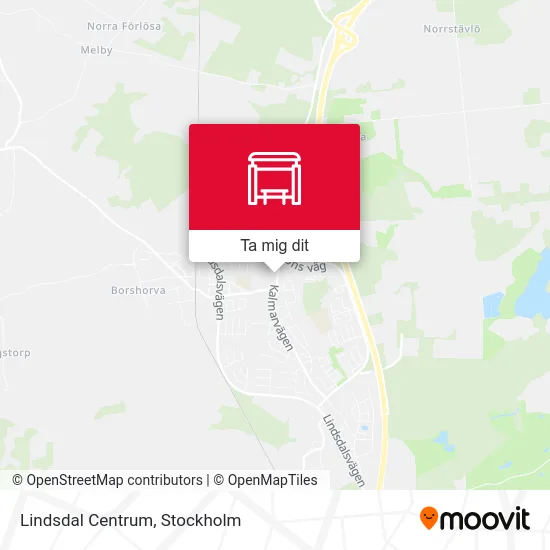 Lindsdal Centrum karta