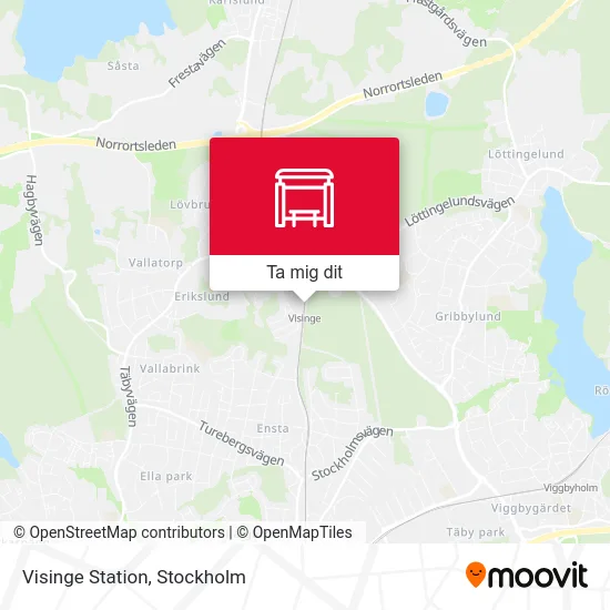 Visinge Station karta