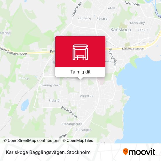 Karlskoga Baggängsvägen karta