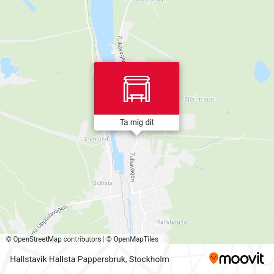 Hallstavik Hallsta Pappersbruk karta
