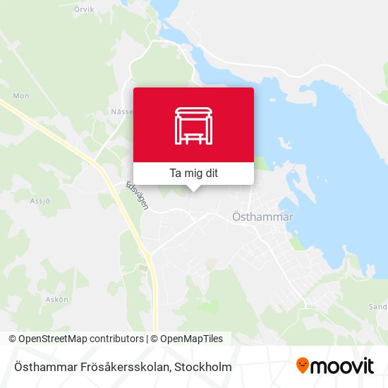 Östhammar Frösåkersskolan karta