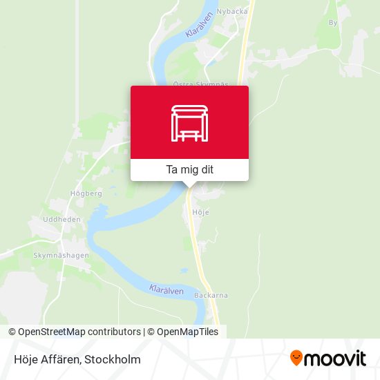 Höje Affären karta
