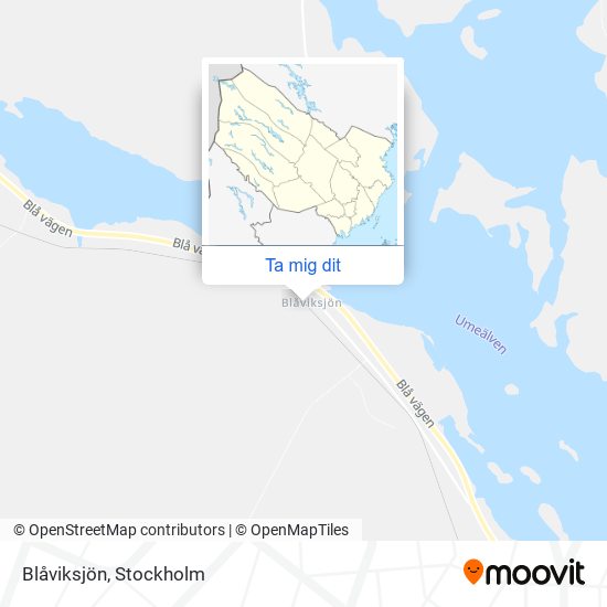 Blåviksjön karta