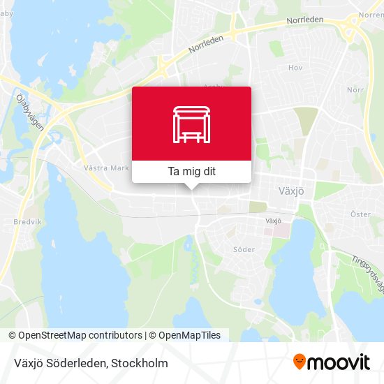 Växjö Söderleden karta