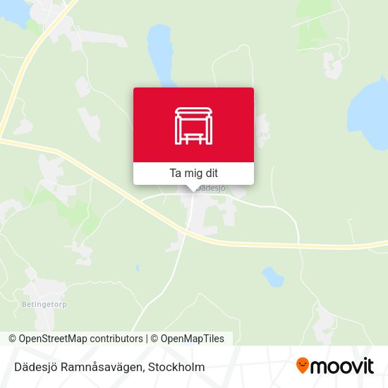Dädesjö Ramnåsavägen karta