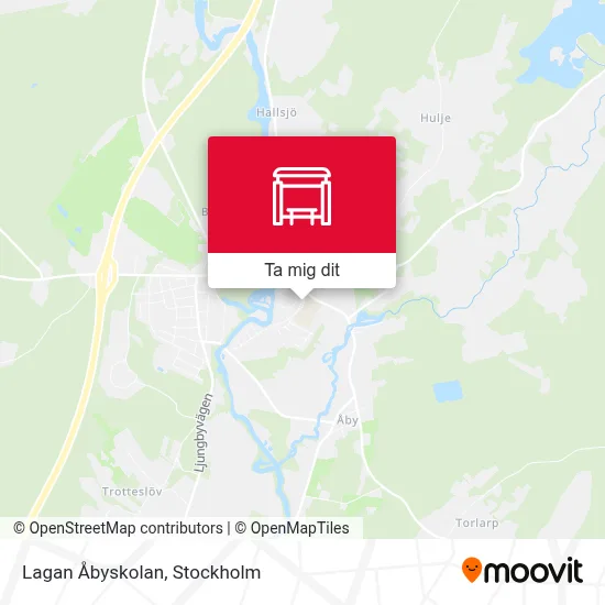 Lagan Åbyskolan karta