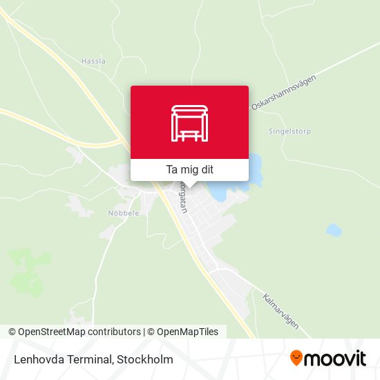 Lenhovda Terminal karta