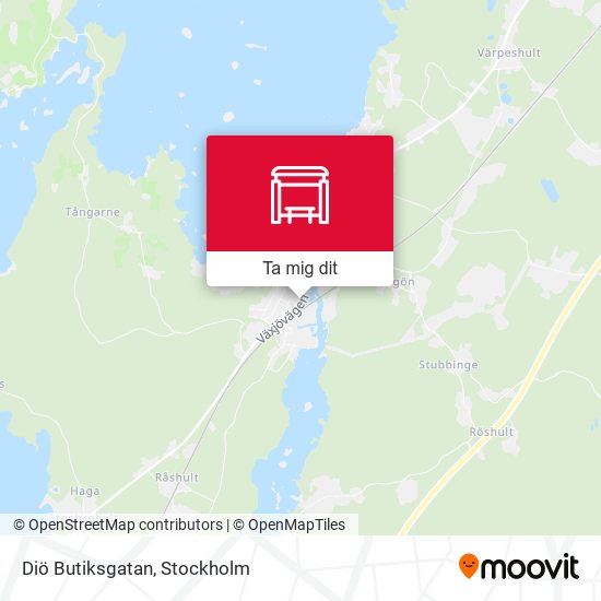 Diö Butiksgatan karta