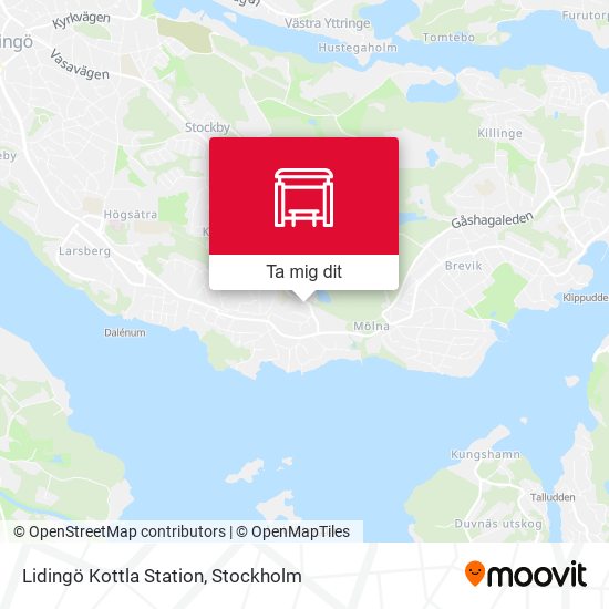 Lidingö Kottla Station karta