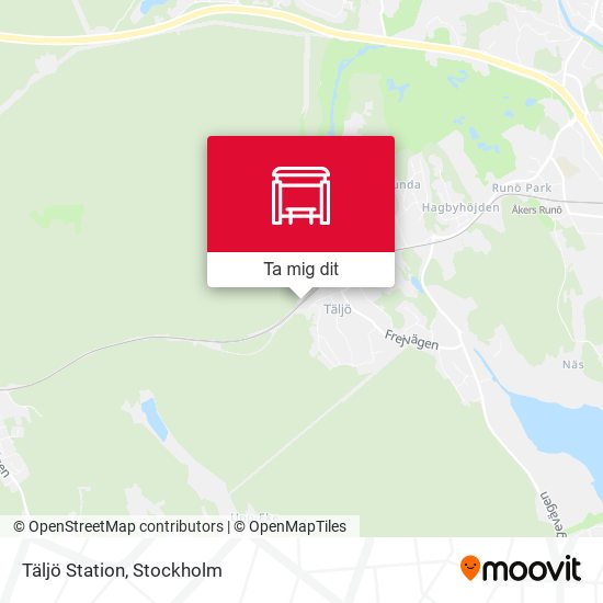 Täljö Station karta