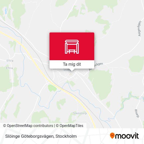 Slöinge Göteborgsvägen karta